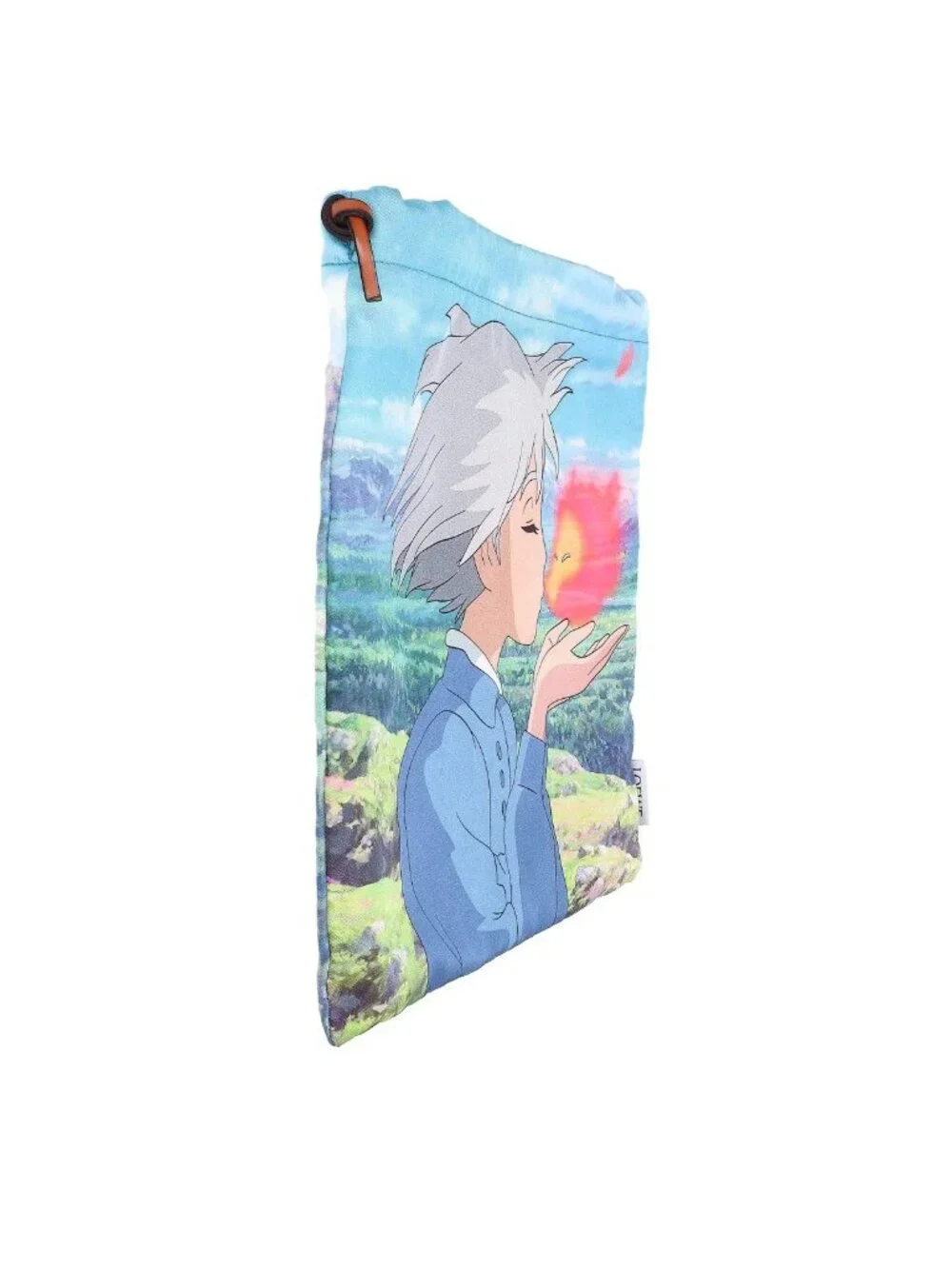 Loewe x Howl's Moving Castle Sophie and Calcifer Drawstring Pouch Blue